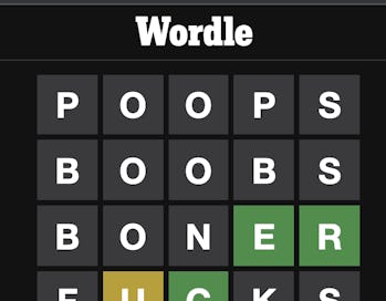 Hurry up and guess naughty words on Wordle before it’s too late