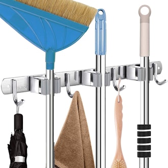CHARMOUNT Wall Mount Mop and Broom Holder