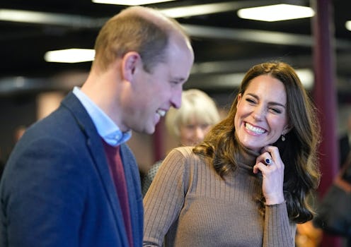 Kate Middleton and Prince William making a royal appearance