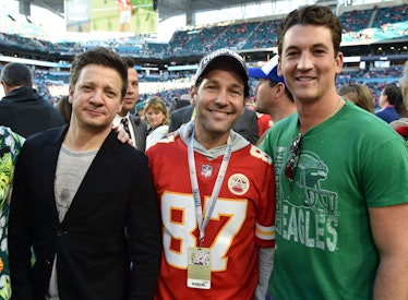 Jeremy Renner, Paul Rudd ve Miles Teller Super Bowl LIV'e katıldı