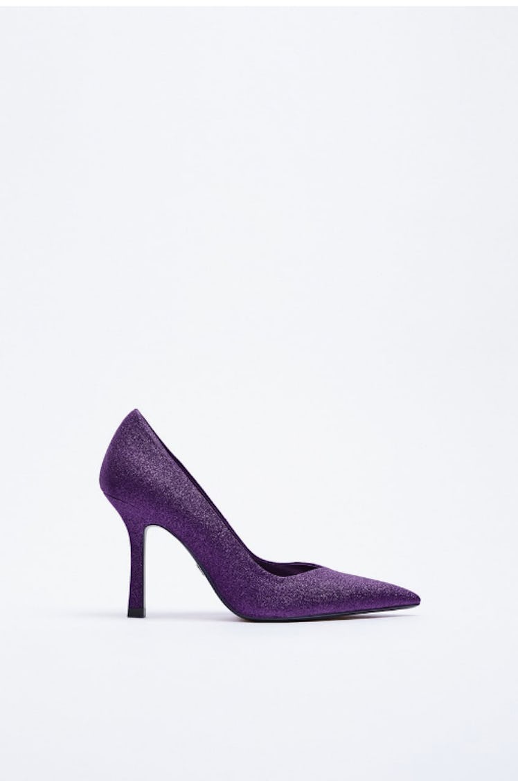 Zara's Glitter High Heel Shoes. 