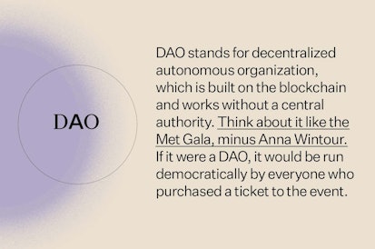 Definition of DAO.