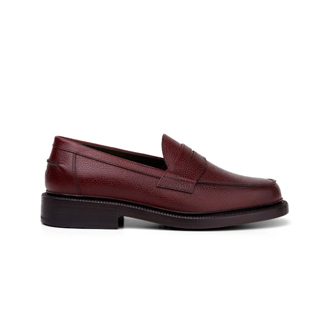 Blackstock & Weber burgundy penny loafer.