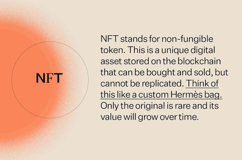 NFT definition.