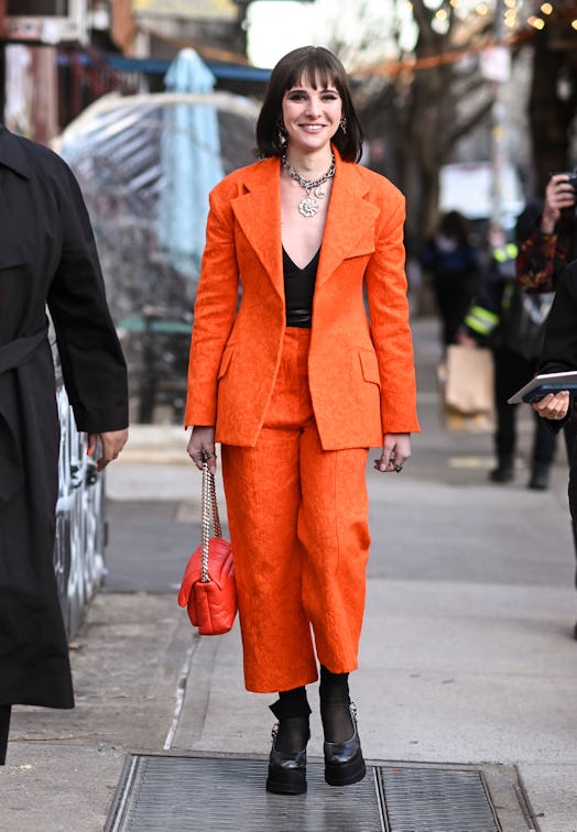 Hari Nef New York Fashion Week Fall/Winter 2022 Street Style