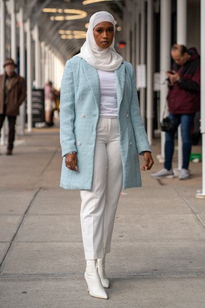 Sahra Warsame at New York Fashion Week Fall/Winter 2022.