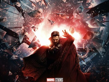 Movie poster of Doctor Strange in the Multiverse of Madness movie with Benedict Cumberbatch