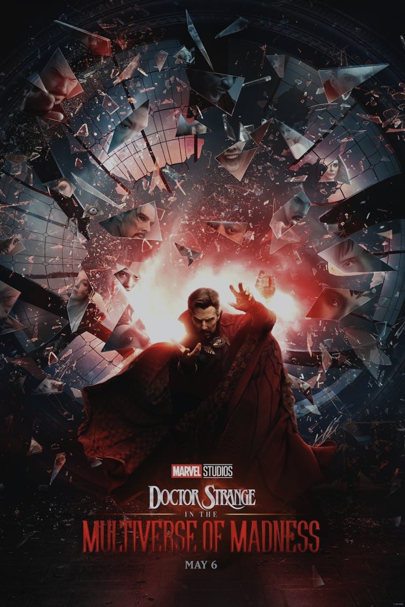Movie poster of Doctor Strange in the Multiverse of Madness movie with Benedict Cumberbatch