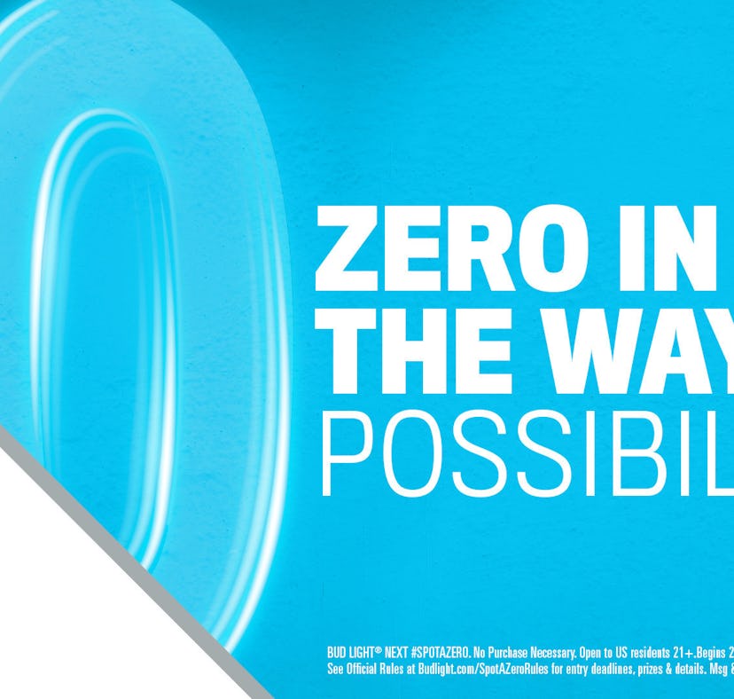 Here's how to enter Bud Light Next's "Spot A Zero" sweepstakes.