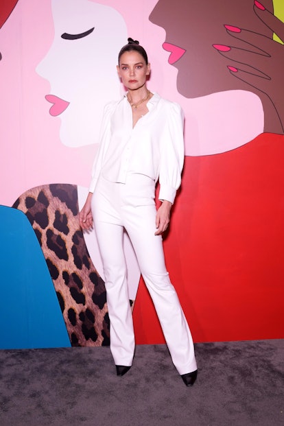 Katie Holmes attends the Alice + Olivia by Stacey Bendet Fall 2022 Presentation.