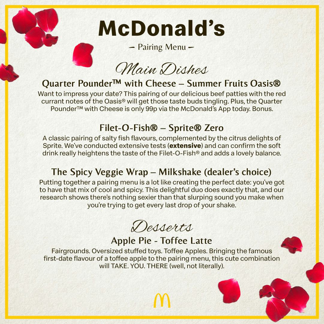 McDonald’s Just Launched A Special Valentine’s Day Menu