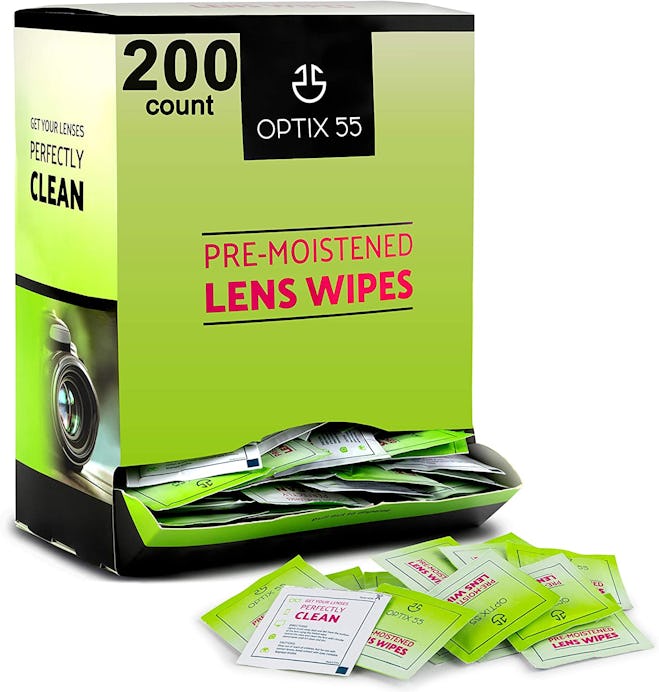Optix 55 Eyeglass Cleaner Lens Wipes (200 Count)