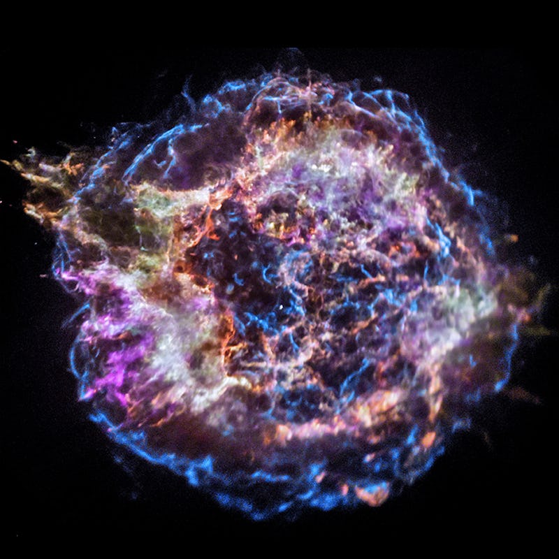The remnants of an exploded star 