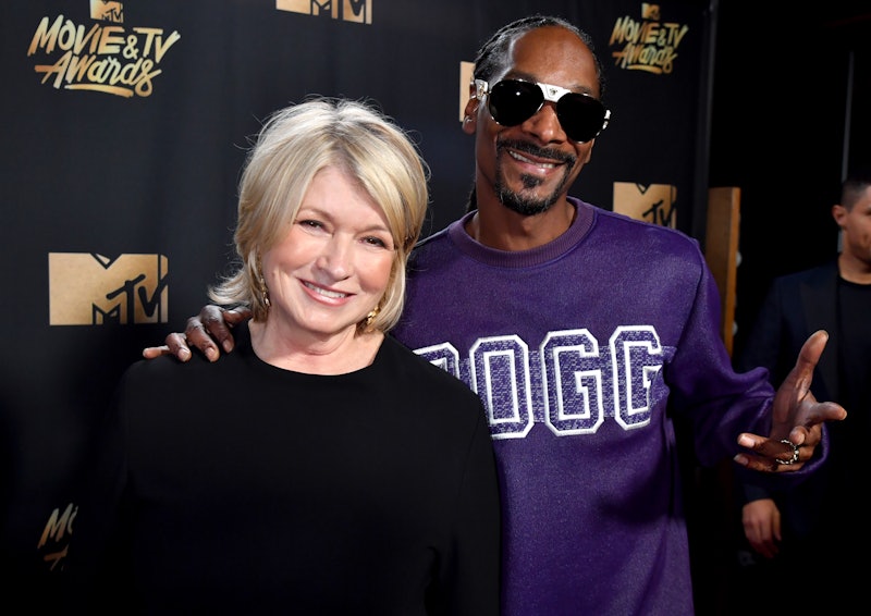 Martha Stewart and rapper Snoop Dogg attend the 2017 MTV Movie And TV Awards at The Shrine Auditoriu...