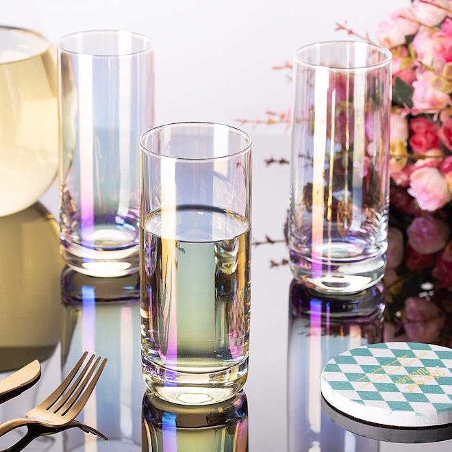 Vastto Iridescent Highball Glasses (Set Of 6)