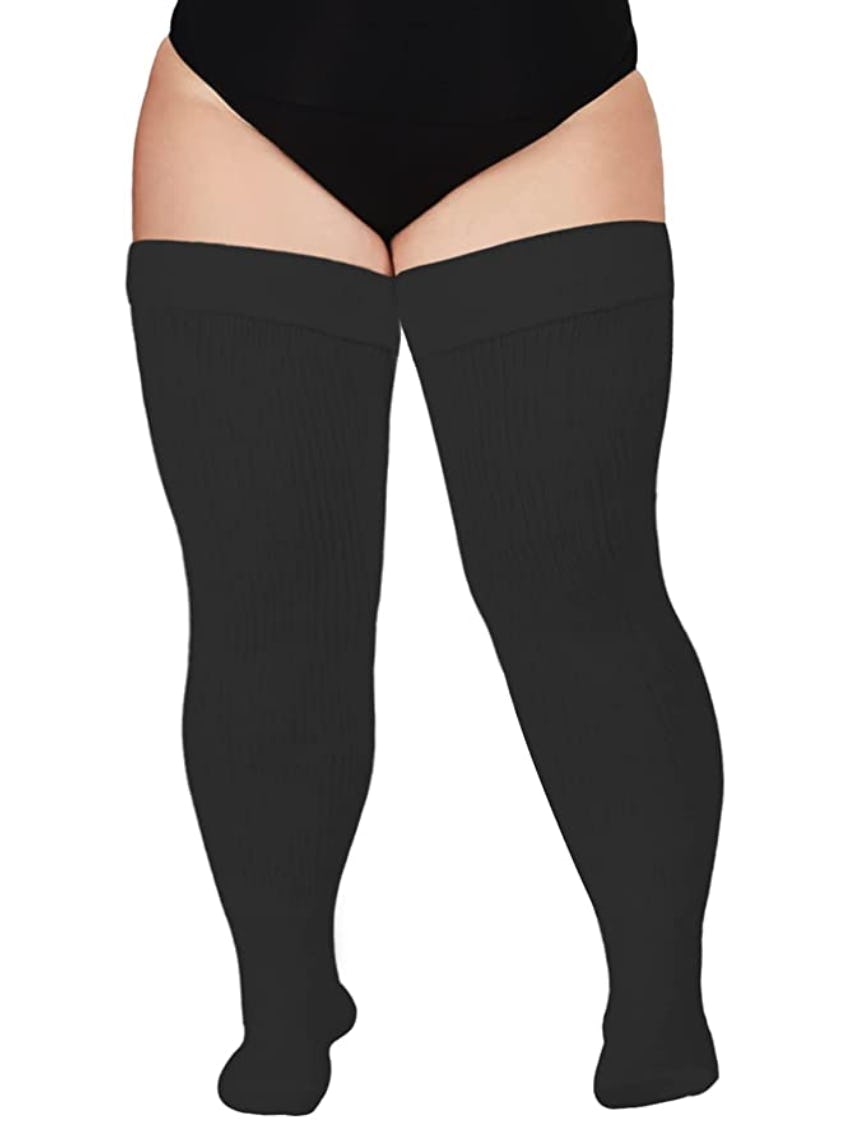 Moon Wood Thigh High Extra-Long Stockings