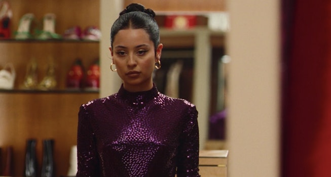 Euphoria: Season 2 Episode 6 Maddy's Black Crochet Lace Up Top