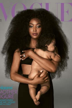 Naomi Campbell's daughter, 9 months, appeared on the cover of Vogue UK with the supermodel.