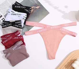FINETOO Cross Strap Panties (6-Pack)