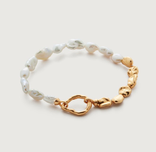 Monica Vinader's Keshi Pearl Bracelet. 