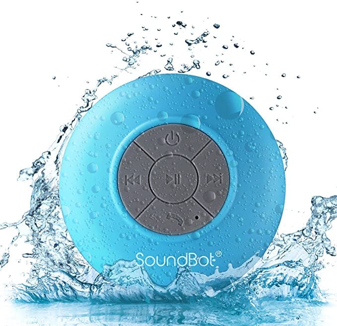 SoundBot Water-Resistant Bluetooth Shower Speaker
