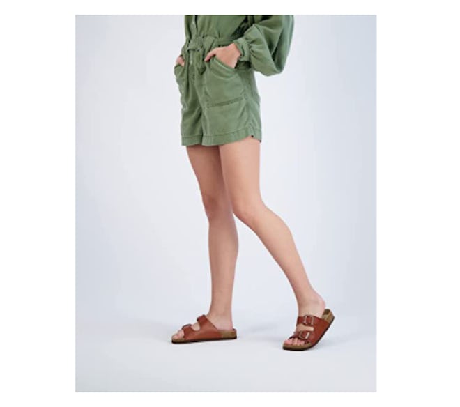 CUSHIONAIRE Women’s Lane Cork Footbed Sandal