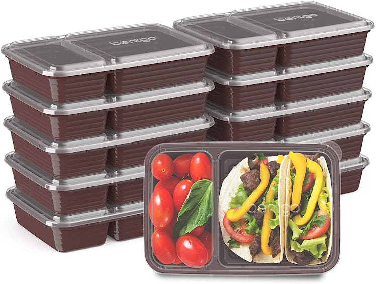Bentgo Prep 2-Compartment Meal-Prep Containers (10-Pack)