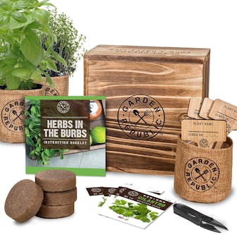 GARDEN REPUBLIC Indoor Herb Garden Starter Kit