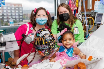 Bringing Halloween to the hospital is also part of a child life specialist's job.