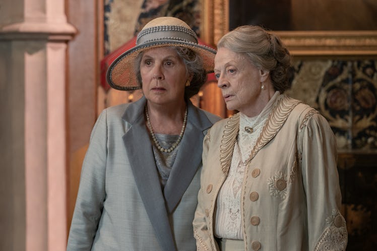Penelope Wilton stars as Isobel Merton and Maggie Smith as Violet Grantham in DOWNTON ABBEY: A New E...