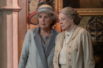 Penelope Wilton stars as Isobel Merton and Maggie Smith as Violet Grantham in DOWNTON ABBEY: A New E...