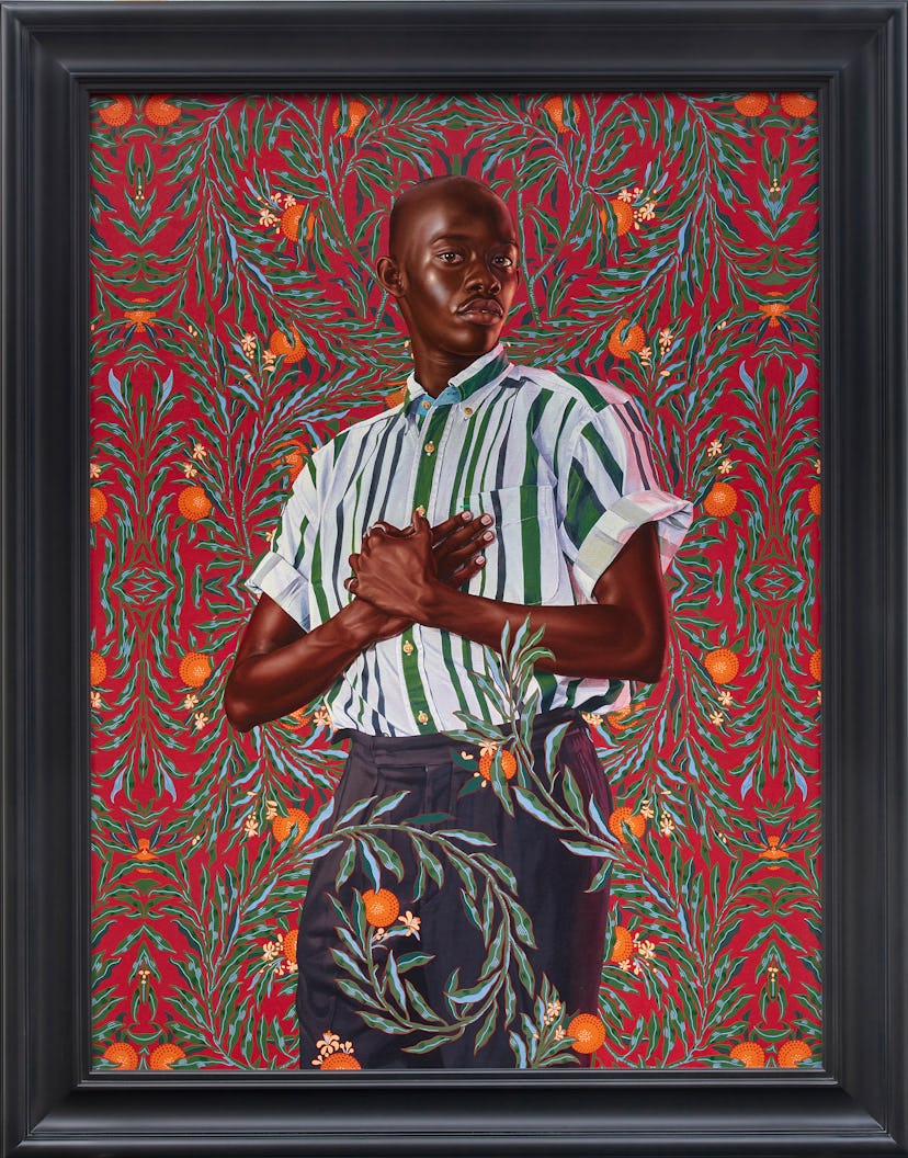A painting by Kehinde Wiley that will be on view at Frieze LA 2022