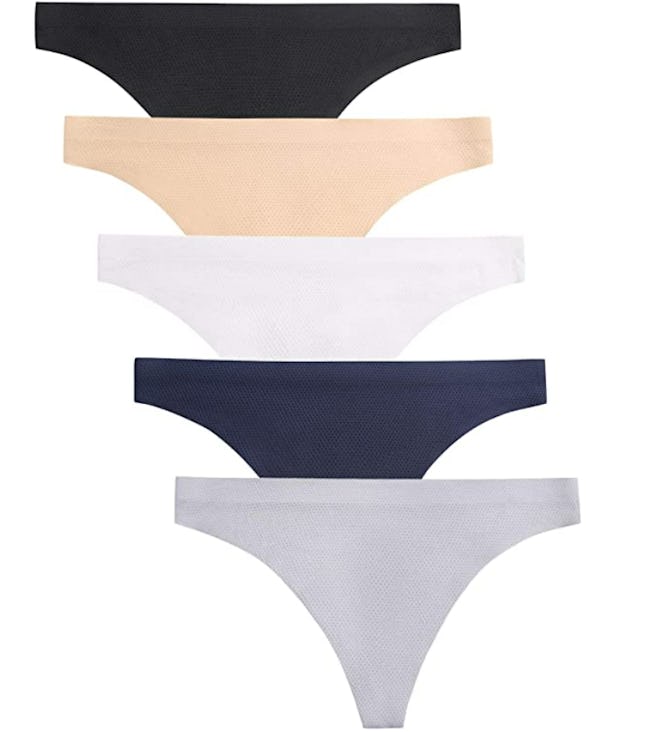 VOENXE Seamless Thongs (5-Pack)