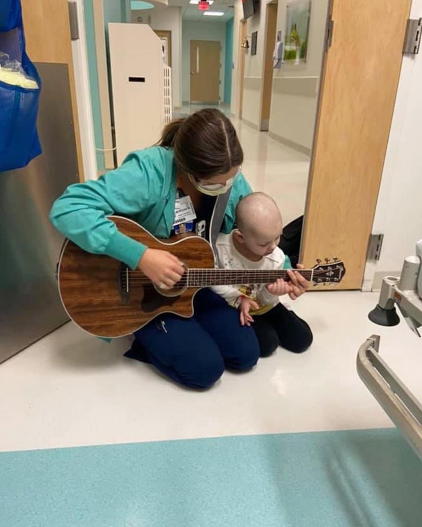 Music therapy is a huge part of child life specialists.