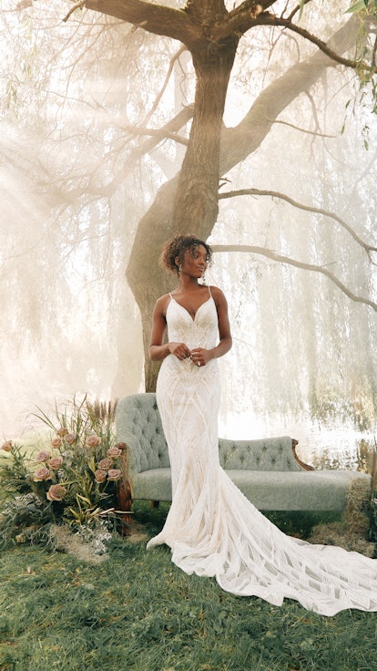 Disney Wedding Dress collection for 2022 includes a Tiana wedding dress.
