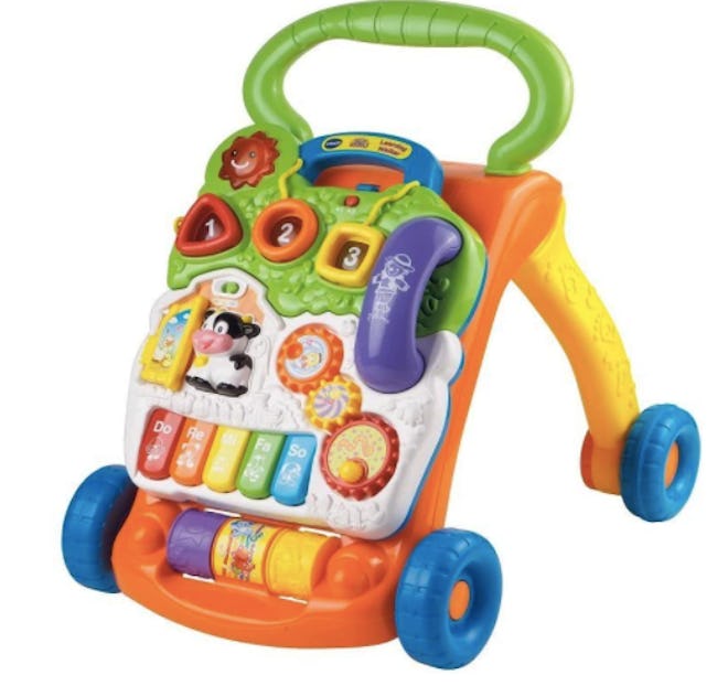 VTech Sit-to-Stand Learning Walker makes a great last minute gift for grandpa to buy