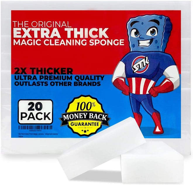 STK Extra Thick Magic Cleaning Sponge (20-Pack)