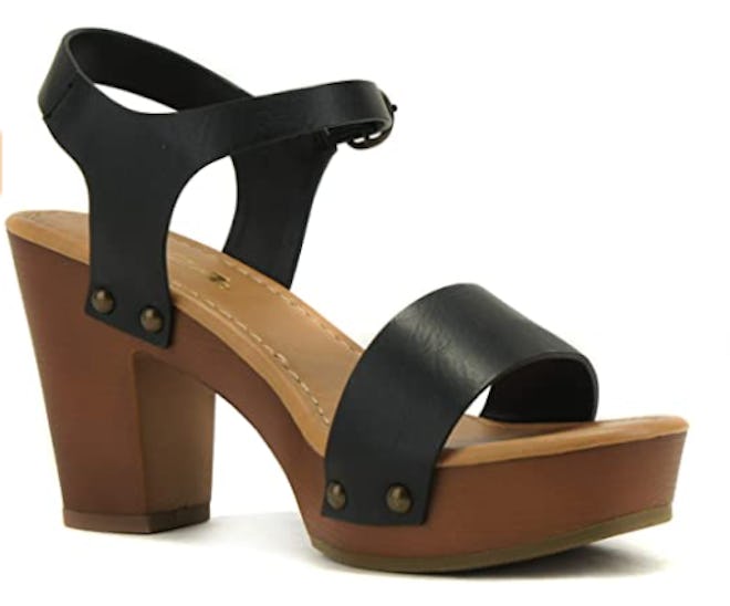 Soda CHIVAS Buckles Wedge Sandal