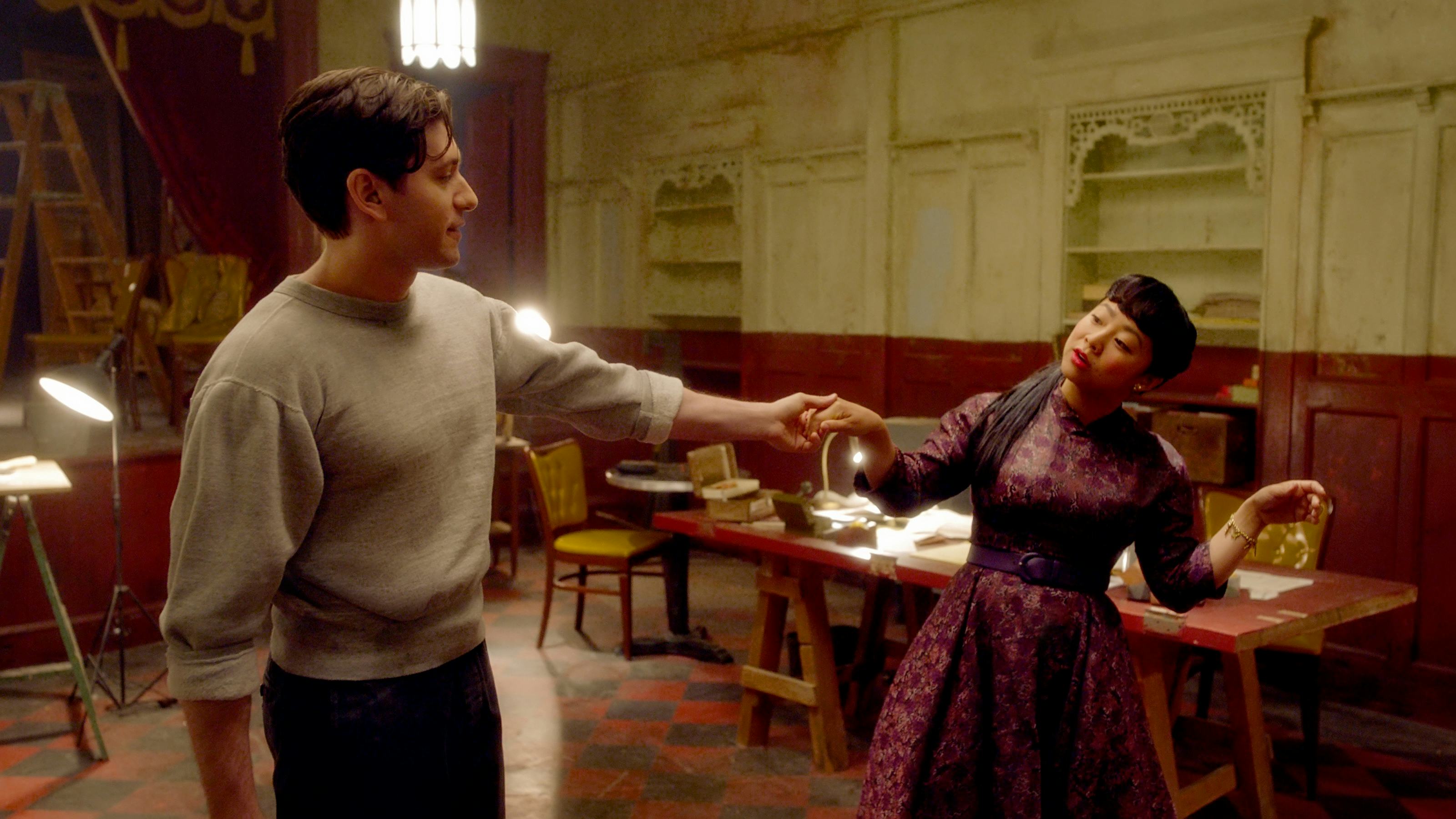 Joel and Mei Lin dance.