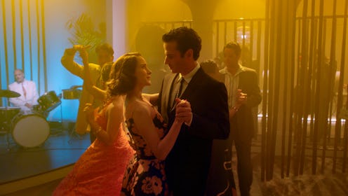 Rachel Brosnahan (Miriam 'Midge' Maisel) and Luke Kirby (Lenny Bruce) dancing in 'The Marvelous Mrs....