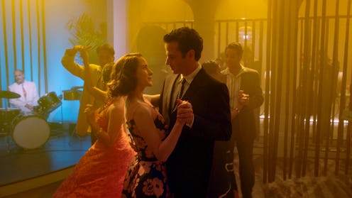 Rachel Brosnahan (Miriam 'Midge' Maisel) and Luke Kirby (Lenny Bruce) dancing in 'The Marvelous Mrs....