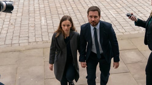 Alibi's 'Traces' actors Martin Compston and Molly Windsor, TV still