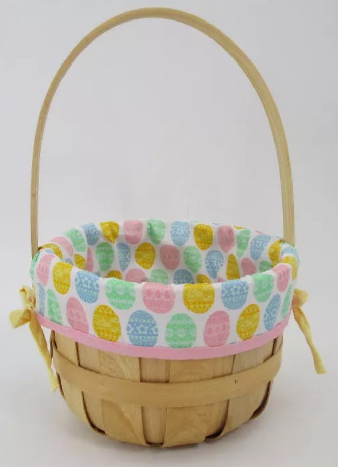This 9-inch Easter basket from Target has a pastel egg-themed liner.