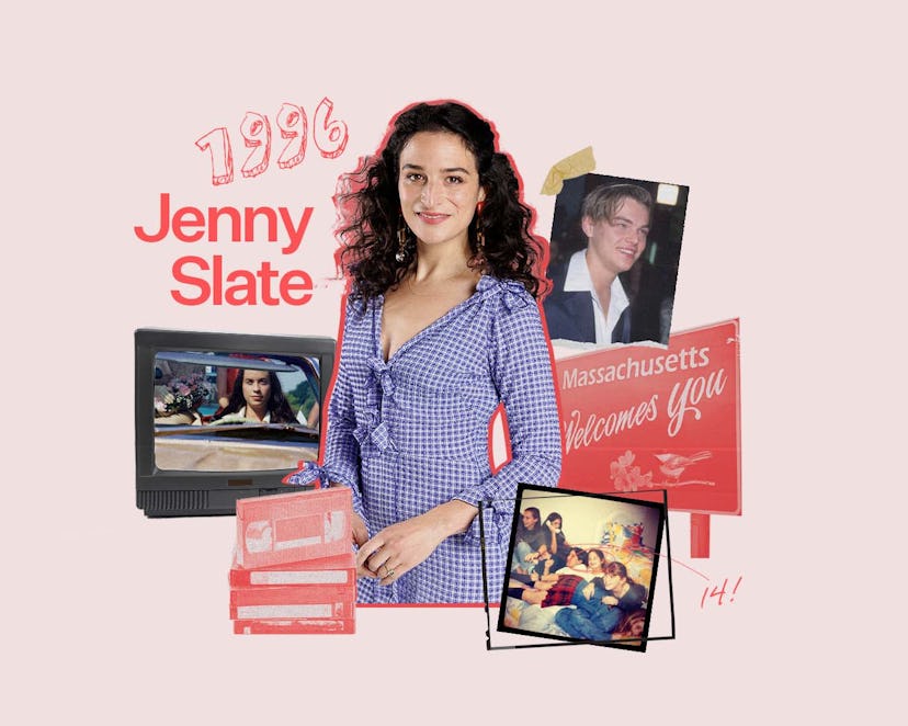 Jenny Slate now and at 14.