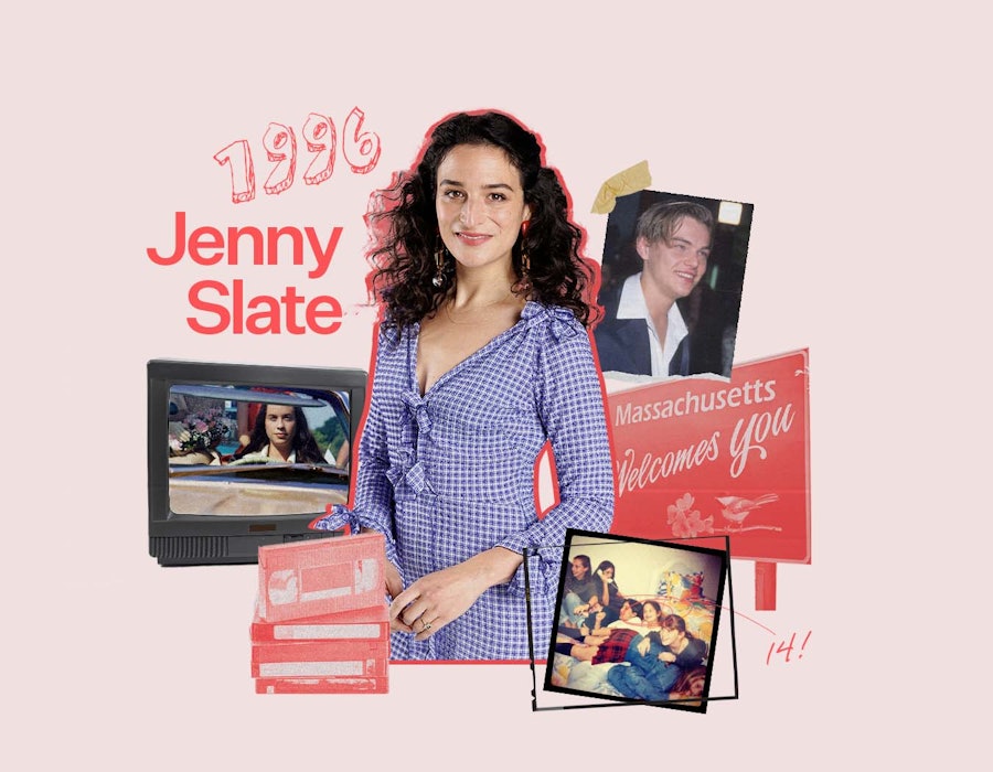 Jenny Slate now and at 14.