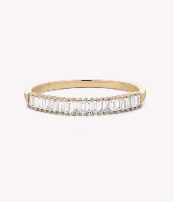 Fine jewelry: Stone and Strand Up And Down Baguette Diamond Line Band