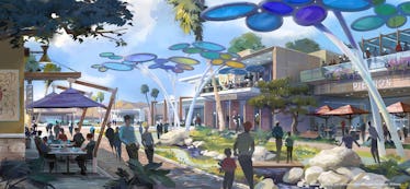 The Storyliving By Disney communities will feature a town center and are inspired by the Disney park...