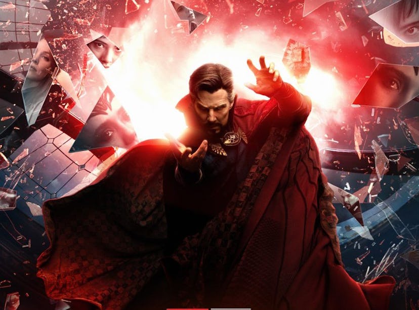 The official poster for Dr. Strange In The Multiverse of Madness