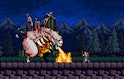 A still from the game Infernax which is based on Castlevania 2.