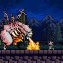 A still from the game Infernax which is based on Castlevania 2.